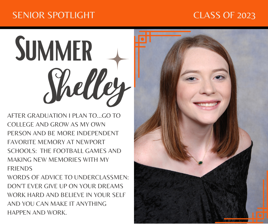 Senior Spotlight--Summer Shelley | Newport School District