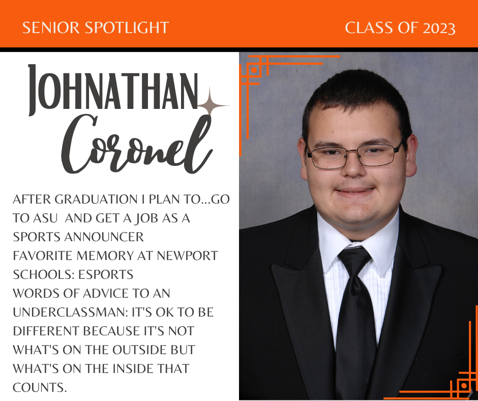 Senior Spotlight--Johnathan Coronel