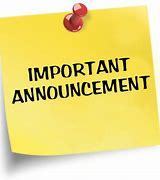 Important Announcement