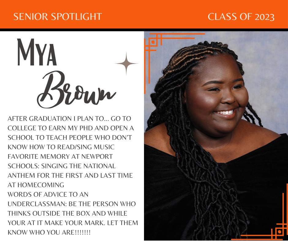 Senior Spotlight--Mya Brown