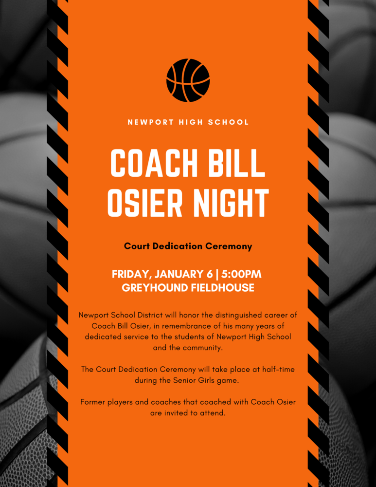 Coach Bill Osier Night--Court Dedication Ceremony
