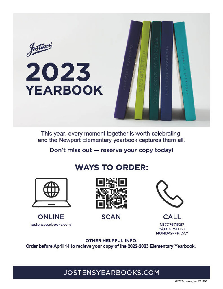 LAST Chance to order YOUR 2023 YEARBOOK