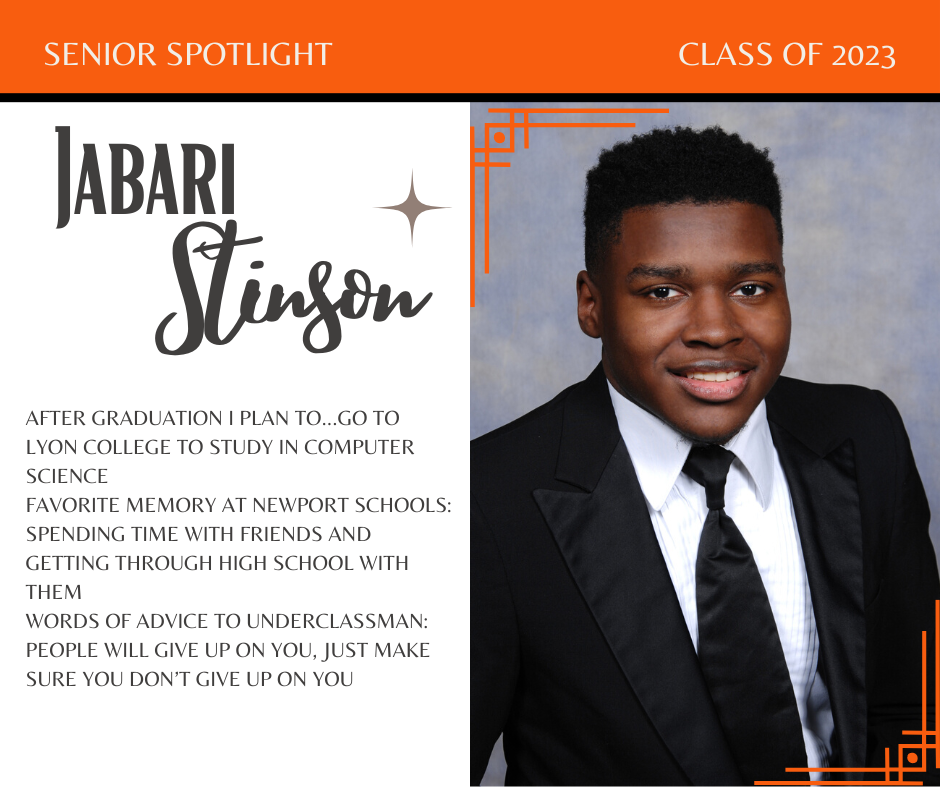 Senior Spotlight--Jabari Stinson