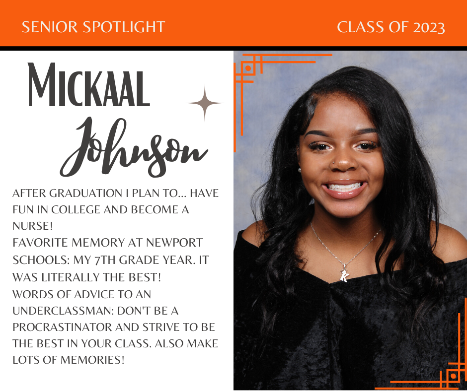 Senior Spotlight--Mickaal Johnson