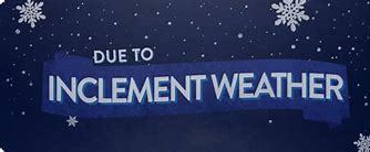 Inclement Weather Closing